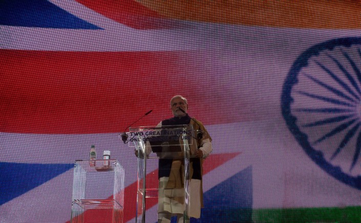 Prime Minister Modi Addressing the Crowd